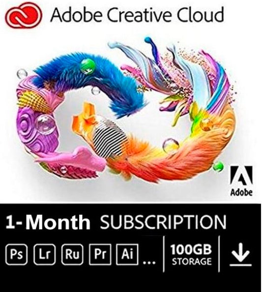 Adobe Creative Cloud All Apps 1 Month (Digital Download)