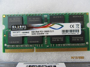 GS-UK Upgrade Memory - DDR3 - DDR3L - PC3L - PC3 - 1600S - 12800Mhz SODIMM Non-ECC Unbuffered 1.35V/1.5V 2Rx8 Dual Rank 204 Pin CL11 Notebook and Mac Computer Memory