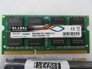 GS-UK Upgrade Memory - DDR3 - DDR3L - PC3L - PC3 - 1600S - 12800Mhz SODIMM Non-ECC Unbuffered 1.35V/1.5V 2Rx8 Dual Rank 204 Pin CL11 Notebook and Mac Computer Memory