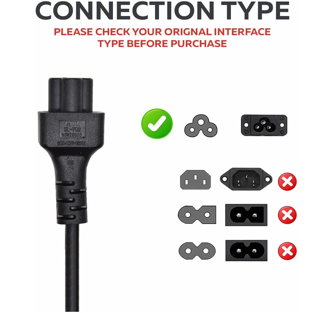 Laptop Charger UK Power Lead- 3 pin