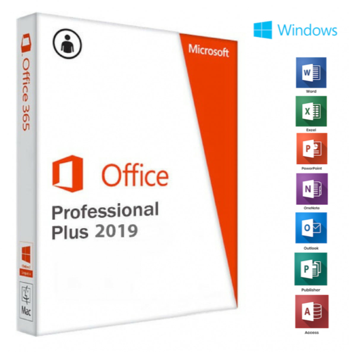 Microsoft Office Professional Plus 2019 for Windows: One-Time