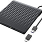 LPUNCD External CD DVD Drive, USB 3.0 & Type-C CD/DVD+/-RW Rewriter Burner for Laptop, Desktop, iMa