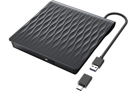 LPUNCD External CD DVD Drive, USB 3.0 & Type-C CD/DVD+/-RW Rewriter Burner for Laptop, Desktop, iMa