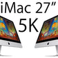 Apple Imac Retina 5K, 27-inch 2019, Core i5, 3.0 GHz, 6 Cores, Latest MacOS Seqoia NVme SSD 512GB Fusion Drive  32GB Ram DDR4 2666V-2667MHZ