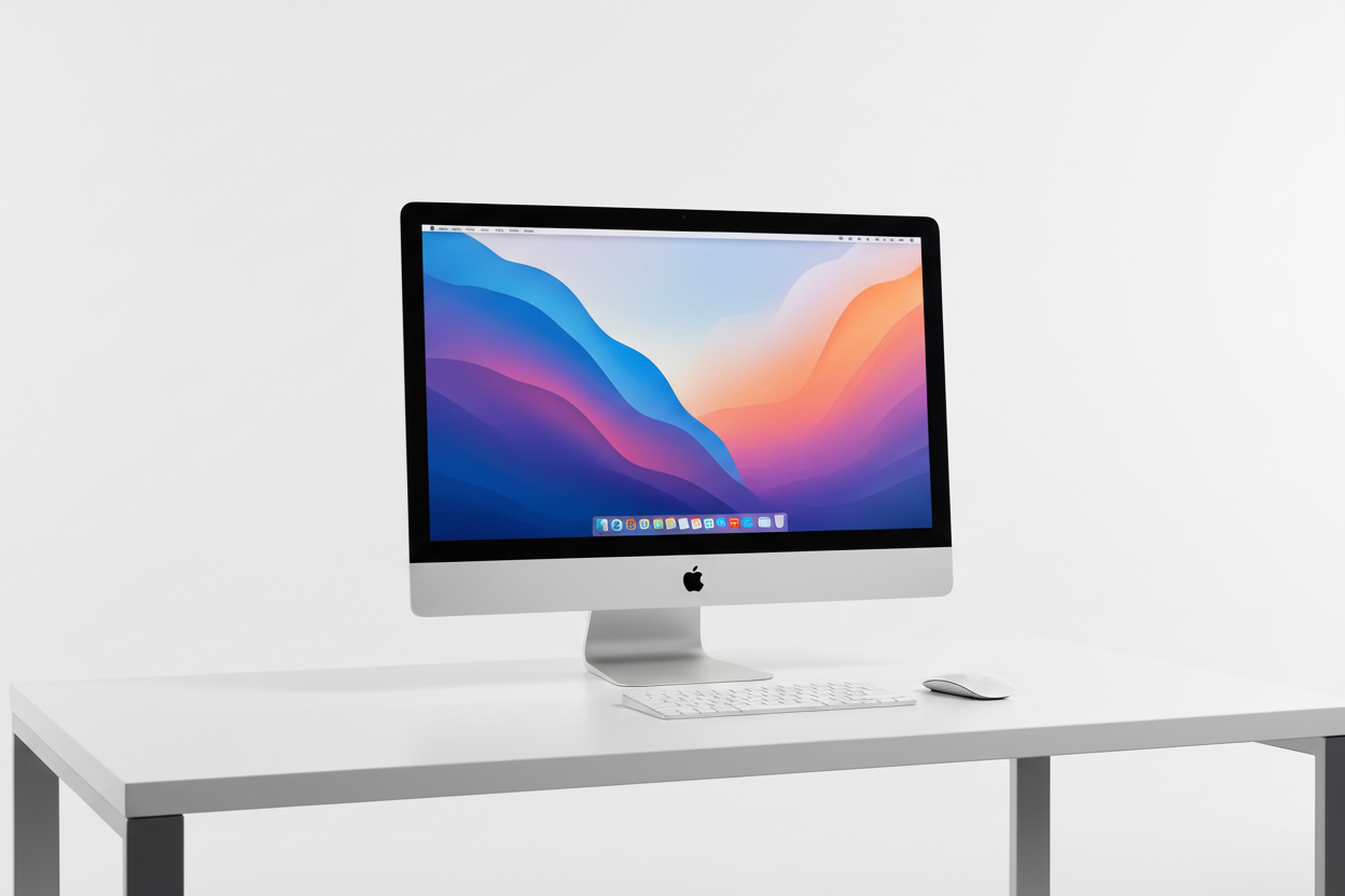 Apple Imac Retina 5K, 27-inch 2019, Core i5, 3.0 GHz, 6 Cores, Latest MacOS Seqoia NVme SSD 512GB Fusion Drive  32GB Ram DDR4 2666V-2667MHZ