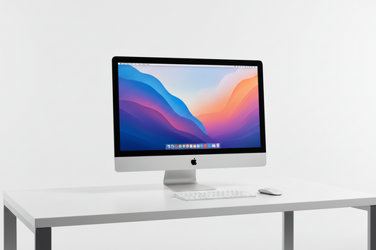 Apple Imac Retina 5K, 27-inch 2019, Core i5, 3.0 GHz, 6 Cores, Latest MacOS Seqoia NVme SSD 512GB Fusion Drive  32GB Ram DDR4 2666V-2667MHZ