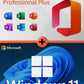 Genuine Windows 11 Professional + MS Office Professional Plus 2024 Bundle on USB A+C Media.