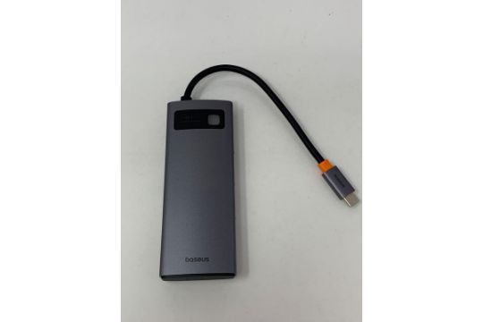 Baseus USB C Hub 7 in 1 Adapter with HDMI 4K@60Hz, PD 100W, 3 USB-A 3.0 5Gbps, SD/TF Card Reader, L