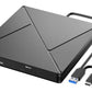 External CD DVD Drive, USB 3.0 and Type-C Portable CD DVD +/-RW Drive, DVD/CD ROM Burner Reader, Sl