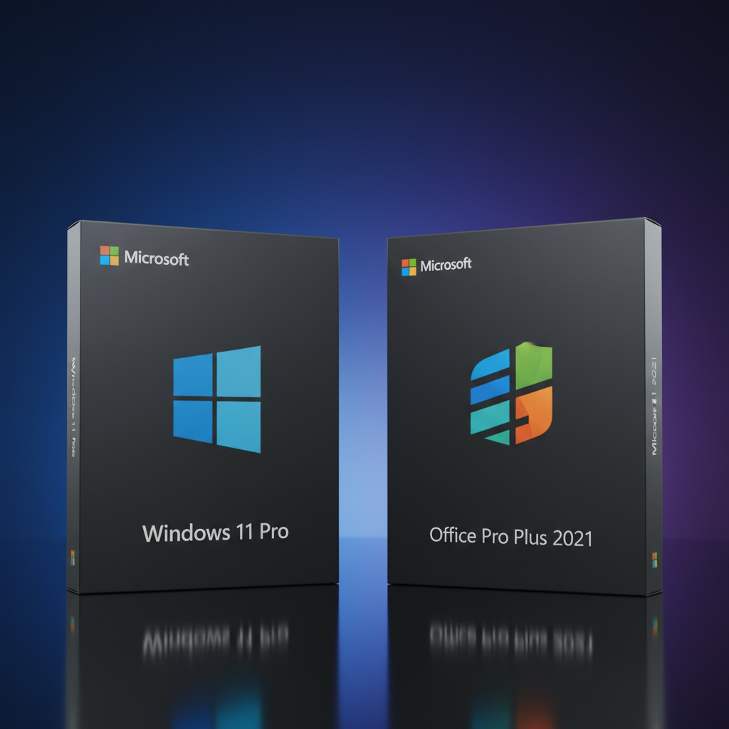 Windows 11 Professional + MS Office Professional Plus 2021  for PC - Bundle Lifetime license On A USB Key Installer and Physical Licenses.