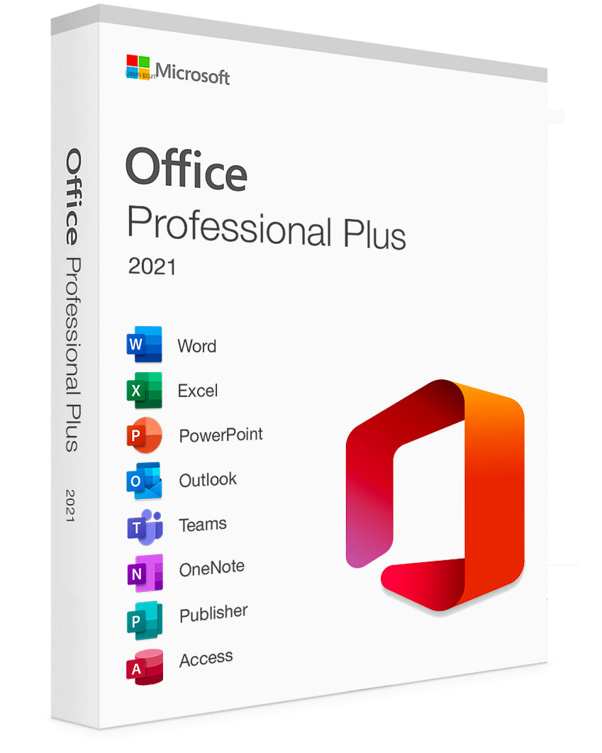 Microsoft Office Professional Plus 2021 Lifetime CD Licence Key for Windows