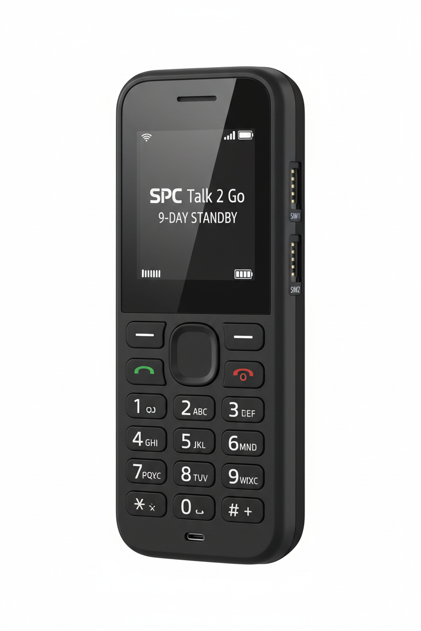 Spc Talk 2 Go Basis 4G Handy 18 Display 9 Tage Klingelton Usbc, daul sim, FM