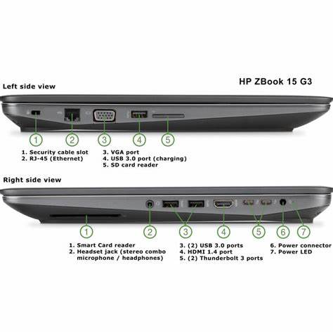 HP ZBook 15 G3 Workstation i7-6700HQ 16GB Ram 512GB SSD, NVIDIA Quadro M2000M Laptop is Grade A reconditioned