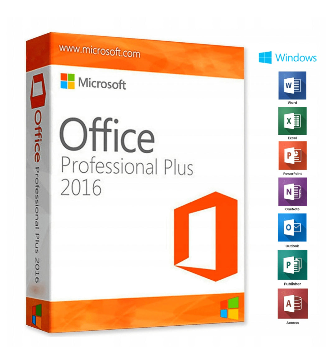 Microsoft Office Professional Plus  2016 for Windows Lifetime Digital License  Key