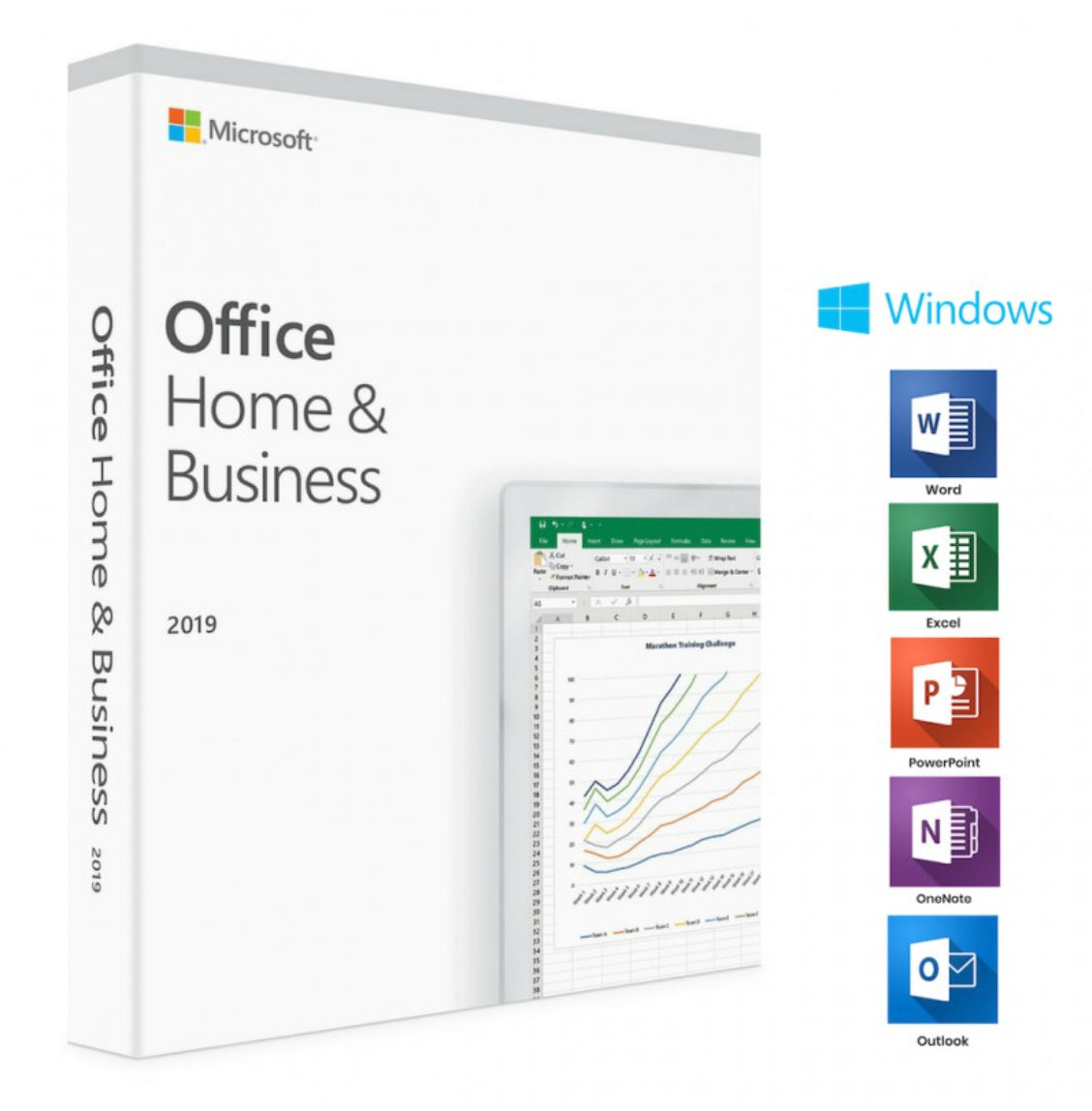 Microsoft Office Home & Business 2019 - Windows - Lifetime Digital License.