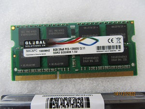 GS-UK Upgrade Memory - DDR3 - DDR3L - PC3L - PC3 - 1600S - 12800Mhz SODIMM Non-ECC Unbuffered 1.35V/1.5V 2Rx8 Dual Rank 204 Pin CL11 Notebook and Mac Computer Memory